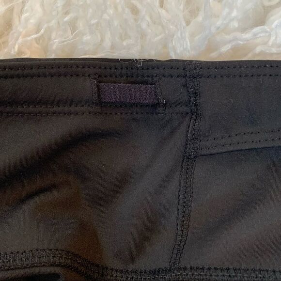 Athleta Sz Medium Black Shine Strip Sonar Leggings - Picture 6 of 6
